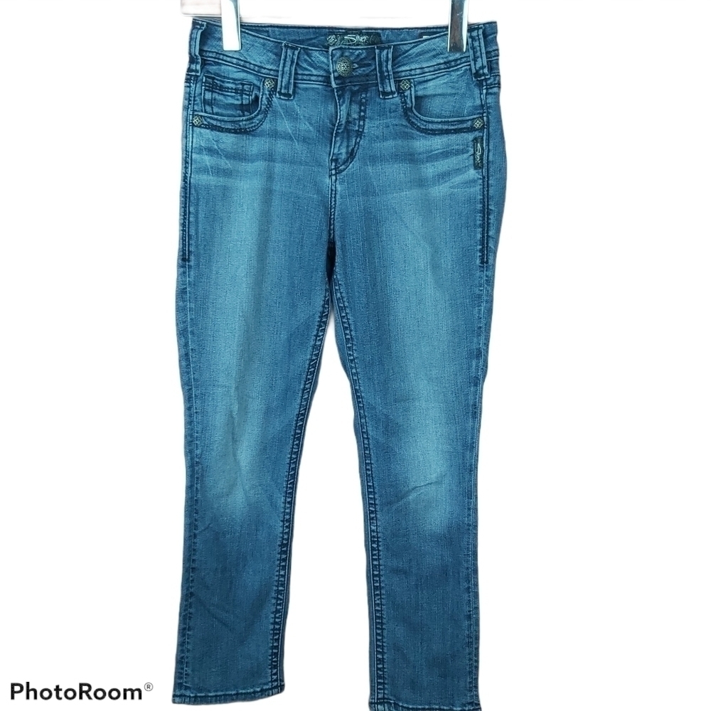 Silver Sienna Fluid High Capri jeans size 27